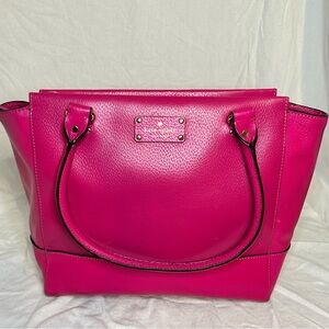 Magenta Kate Spade Wellesley large camryn leather